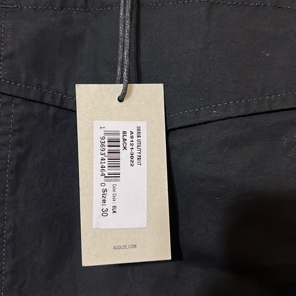 Agolde | Daria Utility Pants Black 30 NEW - Picture 7 of 7